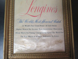Vintage Longines The Worlds Most Honoured Watch Dealer Silk Sign C.1950s-60s