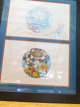 Signed 1997 World of Disney Sketch Framed Storyboard Artwork