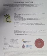 Peridot & Diamond Set 14K Gold Flower Cluster Ring Size L1/2 Val $3125