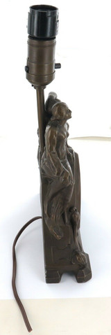 STUNNING / LARGE AMERICAN COMBINATION CLOCK & ELECTRIC LAMP ORNAMENT.