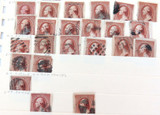 JOB LOT 49 x 1883 WASHINGTON 2 Cent STAMPS. SCOTTS #210 RED BROWN. NICE CANCELS.