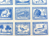 SCARCE. 1944 CHILE BLOCK of 25 60 Cents, FLORA & FAUNA, CLAUDIO GAY. MH
