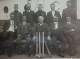 1911…. REAL PHOTO POSTCARD "AUSTRALIAN ELEVEN CRICKET TEAM" on S.S. PERSIC