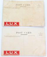 EARLY 1900s 2 x LUX SOAP ADVERTISING POSTCARDS. SYDNEY & WEEPING ROCK.
