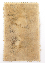 1862 - 1871 US $2.50 INLAND EXCHANGE REVENUE STAMP. HANDWRITTEN CANCEL.