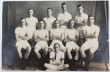 RARE c1917 REAL PHOTO POSTCARD IPSWICH GRAMMAR SCHOOL, ATHLETICS. J A HUNT