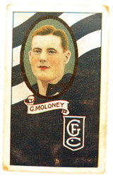 1933 ALLENS ALLEN’S FOOTBALLERS TRADING CARD. GEELONG , G MOLONEY CARD NO 33