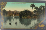 SYDNEY , LAKE SCENE BOTANICAL GARDENS NEW SOUTH WALES EARLY 1900’S POSTCARD