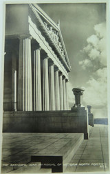 THE NATIONAL WAR MEMORIAL OF VICTORIA VINTAGE REAL PHOTO POSTCARD