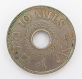 NICE GRADE WW2 ERA 1939 PALESTINE 10 MILS