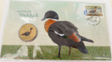 2013 $1 AUSTRALIAN SHELDUCK PNC FDC. MINT IN PLASTIC SLEEVE