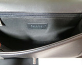 2019 Chanel Large Le Boy Black Calfskin & Ruthenium Handbag + Box & Card