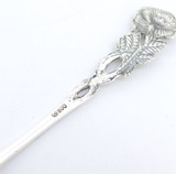 Beautiful .800 Continental Silver Hildesheim Rose Design Decorative Spoon 15.9g