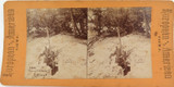 USA MAMMOTH CAVE ENTRANCE 230a, 1800s EUROPEAN AMERICAN VIEWS STEREOVIEW CARD.