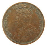 1911 CANADA ONE CENT. SUPERB HIGH GRADE 8 PEARLS & FULL CENTRE CROWN.