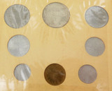 SCARCE 1962 VATICAN UNC 8 COIN SET.