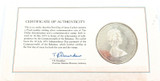 1973 BAHAMAS $10 STERLING SILVER COIN FIRST DAY COVER FDC.