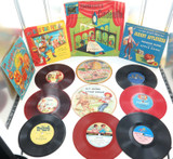 NICE SELECTION VINTAGE CHILDRENS RECORDS. VOCO, TOYLAND, PLAYTIME, CRICKET ETC.