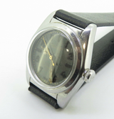 Vintage 1943 Rolex Oyster Steel Bubble Back Watch Ref 2940 with Orig Black Dial