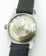 Vintage 1943 Rolex Oyster Steel Bubble Back Watch Ref 2940 with Orig Black Dial