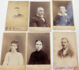 AMERICANA. 1800s LARGE QUALITY STUDIO PHOTO'S of MEMBERS of the SAME FAMILY.