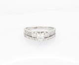 Vintage 1.00ct G-H Diamond Set 14k White Gold Ladies 2 Ring Set R Val $5225