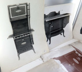 c1900 - c1920 RARE LOT of 20 TRAVELLING SALEMAN STOVES & HEATERS LARGE PHOTO'S