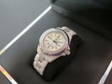 Chanel J12 Diamond Set Quartz 33m Ceramic Wrist Watch & Box H1420