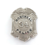 c1960s / 1970s OBSOLETE USA WISCONSIN MONTREAL POLICE 34 LARGE BADGE.