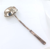 Antique 1827 Solid Silver Ladle Gold Wash Conrad Thulin Kristianstadt 206.9g