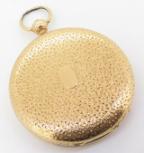 Antique 1853 Patek Philippe 18k Yellow Gold Vermicelle Pocket Watch & Extract