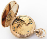 C.1890 Illinois 14K Multicolour Gold Diamond Set 6s Pocket Watch - Serviced