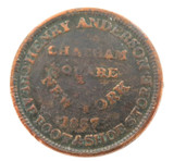 1837 USA HARD TIMES TOKEN. HENRY ANDERSON, NY. BOOT & SHOE.