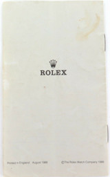 RARE 1st AUGUST 1986 UK ROLEX PRICE GUIDE. SUBMARINER DATEJUST GMT DAY-DATE ETC.