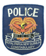RARE EARLY EXAMPLE PNG PAPUA NEW GUINEA POLICE LARGE PATCH.