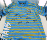 GOLD COAST TITANS SIGNED SUPPORTERS SHIRT. 8 SIGNATURES.