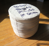 Heavy Numbered Cotton Footrest / Stool. Industrial Decor or Nursery