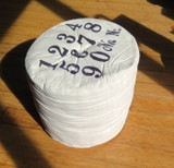 Heavy Numbered Cotton Footrest / Stool. Industrial Decor or Nursery