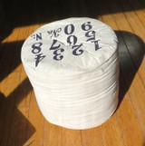 Heavy Numbered Cotton Footrest / Stool. Industrial Decor or Nursery