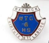 4 VINTAGE QLD SCHOOL BADGES. WARWICK & “GLENNIE” TOOWOOMBA.