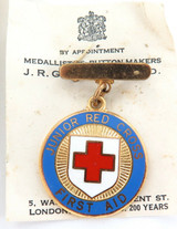 c1940’s / 1950’s MINTY ENGLISH JUNIOR RED CROSS FIRST AID MEDAL & ORIGINAL B0X.