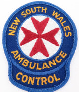 OBSOLETE NSW AMBULANCE CONTROL PATCH. 9.2CMS x 7.4CMS. NICE CONDITION.