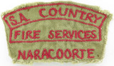 RARE / OBSOLETE SOUTH AUSTRALIAN S.A. COUNTRY FIRE SERVICES NARACOORTE ARM PATCH