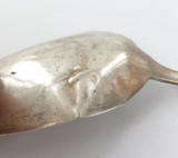 LATE 1800s GERMAN .800 SILVER / ENGRAVED HANDLE TABLESPOON