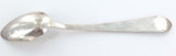 DECORATIVE USA COIN SILVER LARGE TEASPOON. UNKNOWN MAKER.