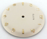 VINTAGE ELGIN NOS UNUSED MENS WATCH DIAL. PLAIN ELGIN 29.5mm. #5