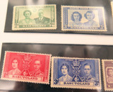 EXCELLENT LOT 1930s & 1940s MINT NH / VLH BASUTOLAND KGVI STAMPS 1/- to 1d.