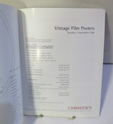 Christies South Kensington Vintage Film Posters Auction Catalogue, 4 Sept 2001