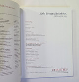 Christies London 20th C British Art Auction Catalogue, 4th June 2002