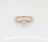 Vintage 14k Yellow Gold 0.50cttw G VS Diamond Ring Size P1/2 Val $3650